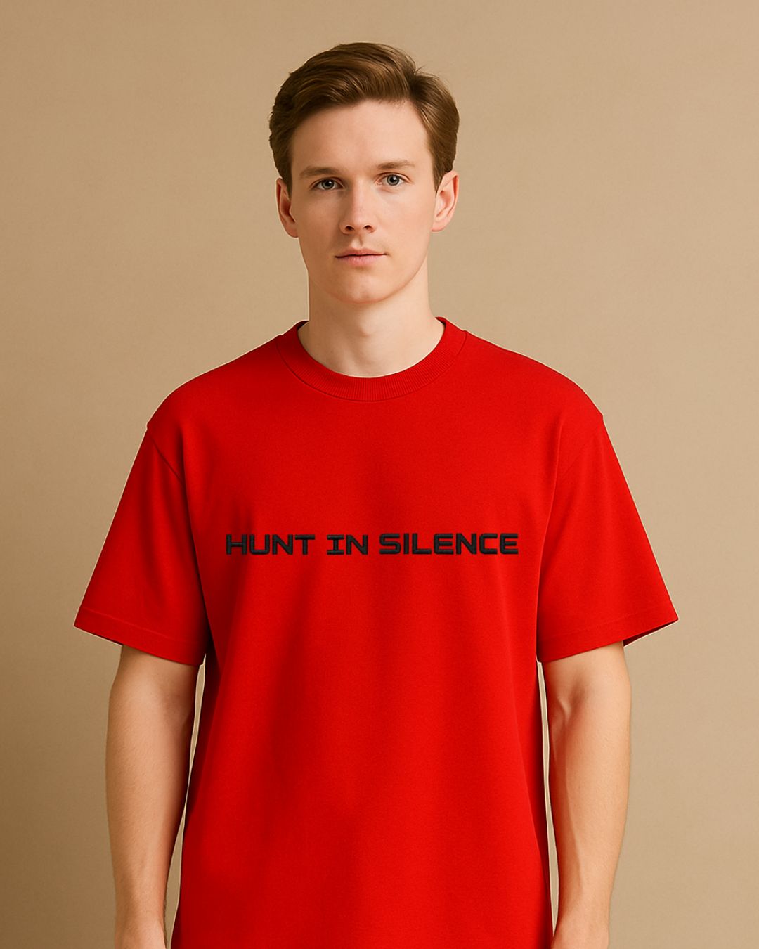 Silent Hunter: Panther Inspired Embroidery Oversize T-Shirt (Unisex)