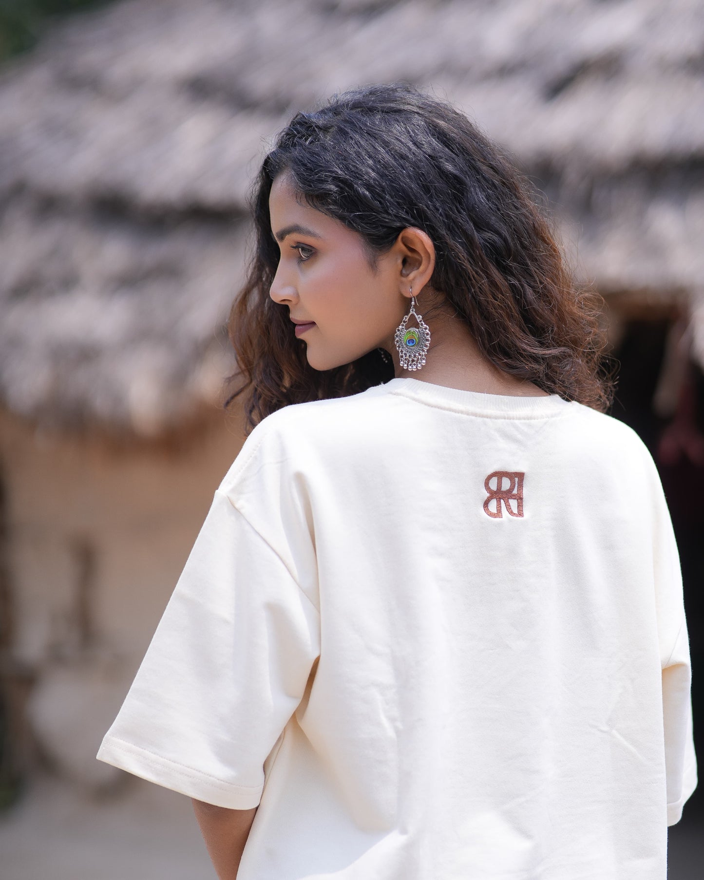 Tribal Code: Vintage-Inspired Embroidery Oversize T-Shirt (Unisex)